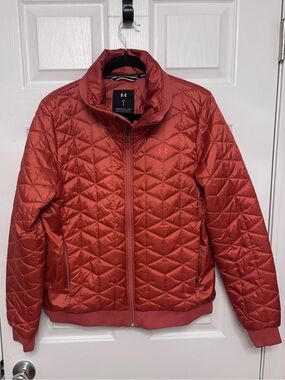 Under Armour Cold Gear Reactor Women's Quilted Orange-Red Puffer Jacket